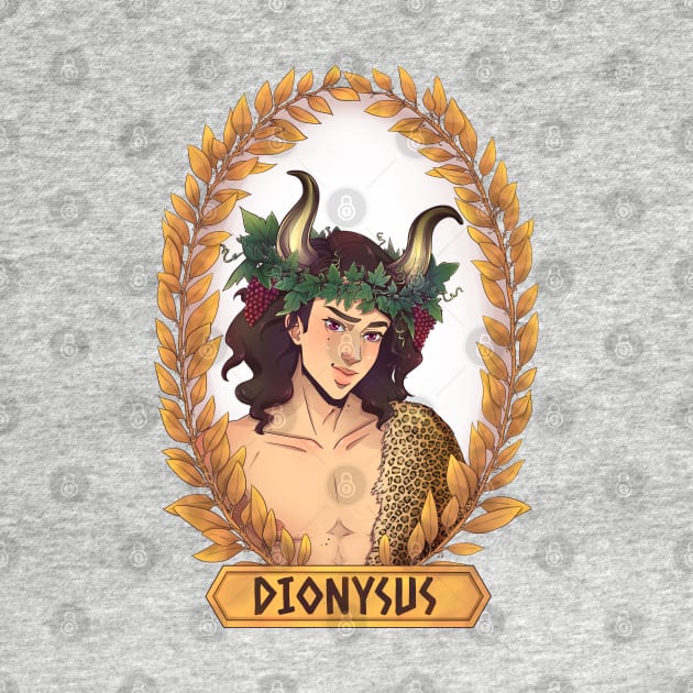 Dionysus Olympian God Greek Mythology by Tati Seol